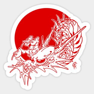 Redline Dragon 2 Sticker